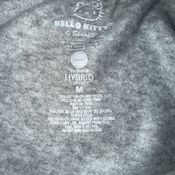 Sanrio Hello Kitty Women's Skirt Grey Size M NWT Elastic Waist Drawstring - Picture 8 of 8